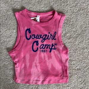 Cowgirl Camp Pink women’s  Tank Top